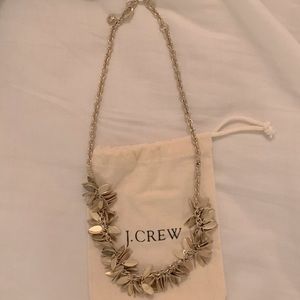 JCREW FACTORY golden leaves 18” inches with 2 “ extender chain .